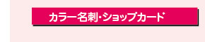カラー名刺・ショップカード