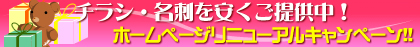 ホームページリニューアルキャンペーン