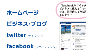 ホームペジ、ビジネス・ブログ、ツイッター、フェイスブック、YouTube(ユーチューブ)